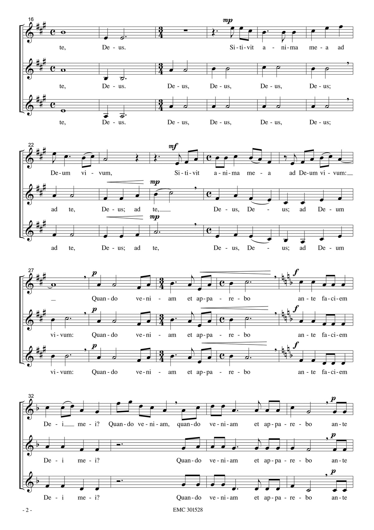Nancy Telfer: Sicut Cervus Desiderat (SSA)