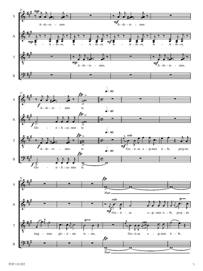 Ivan Yohan: Gloria (SATB)