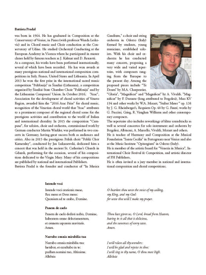 Battista Pradal: Three Sacred Pieces (SATB)
