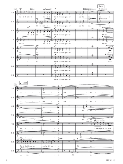 Eddy Serafini – Tutti li miei penser parlan d’Amore (SATB)
