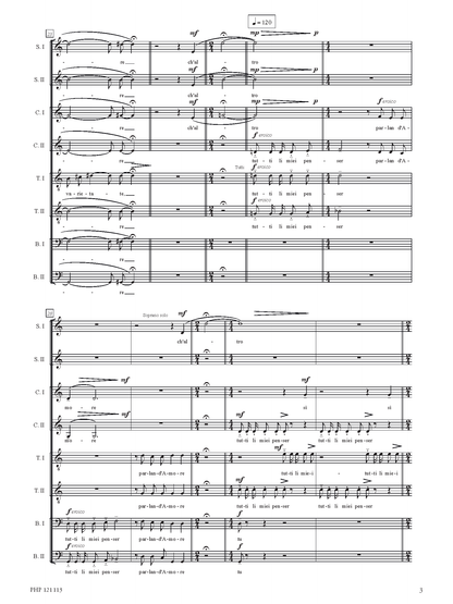 Eddy Serafini – Tutti li miei penser parlan d’Amore (SATB)