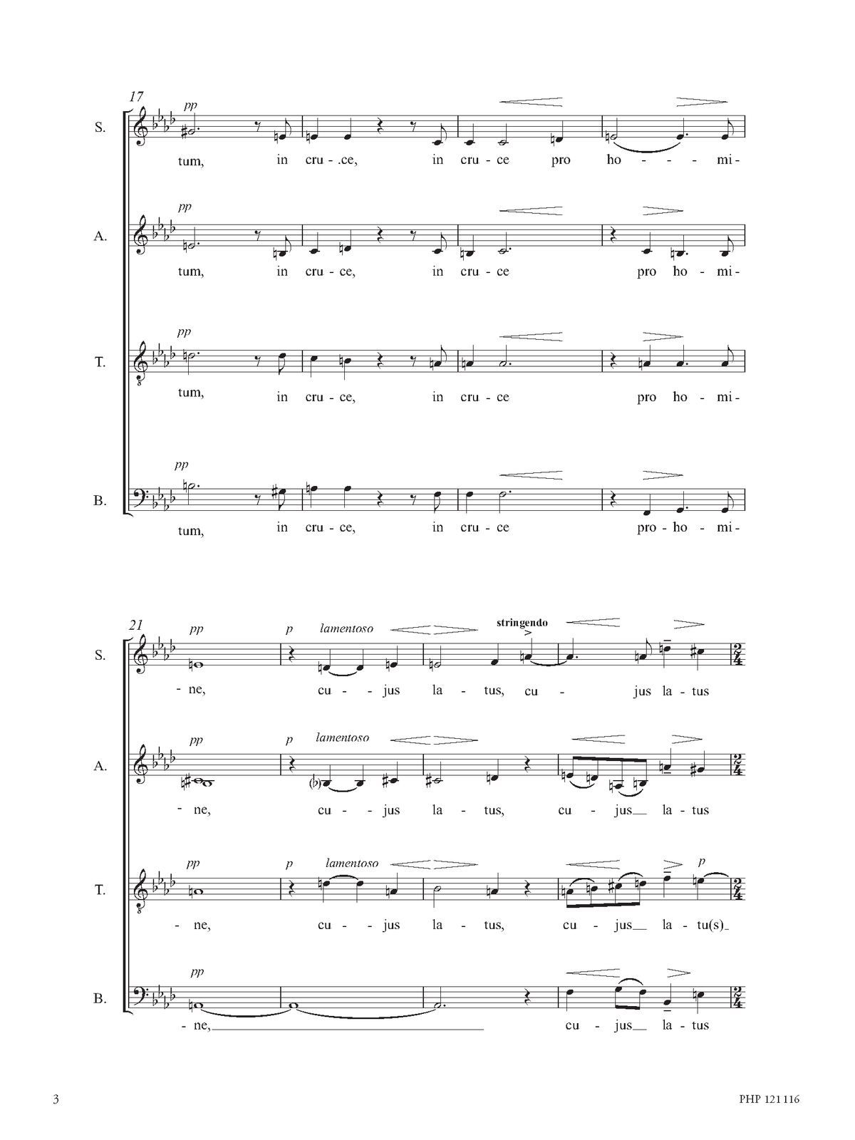 Albrecht Haaf: Ave verum corpus (SATB)