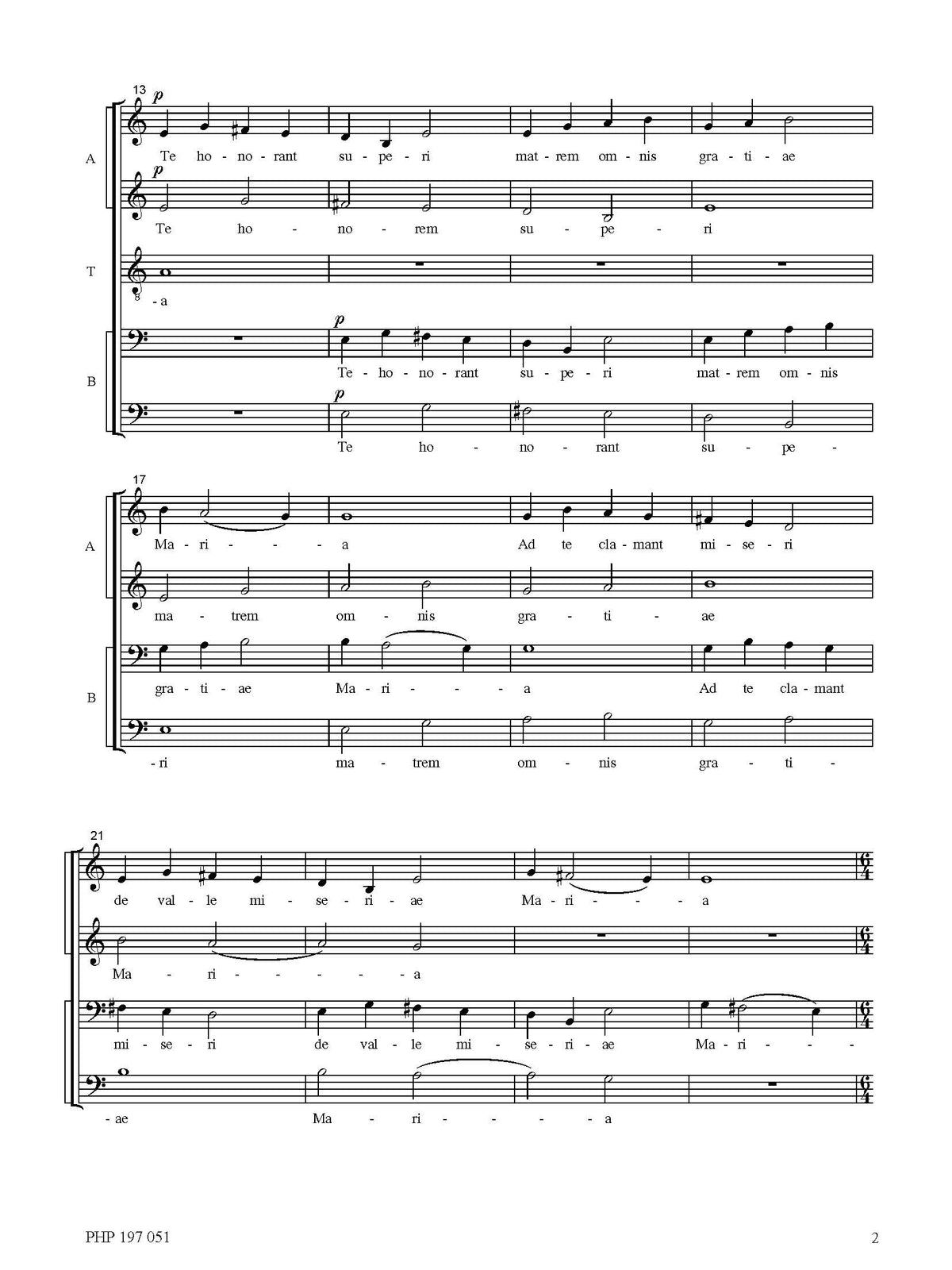 János Vajda: Three Songs of our Lady (SATB)