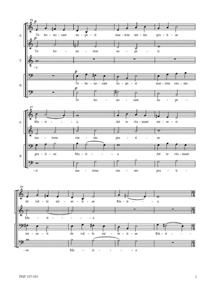 János Vajda: Three Songs of our Lady (SATB)