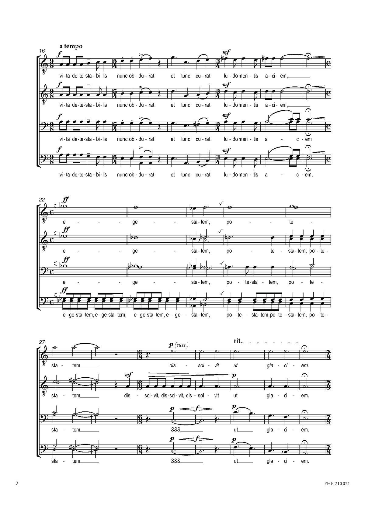 Ivo Antognini: O Fortuna (TTBB)