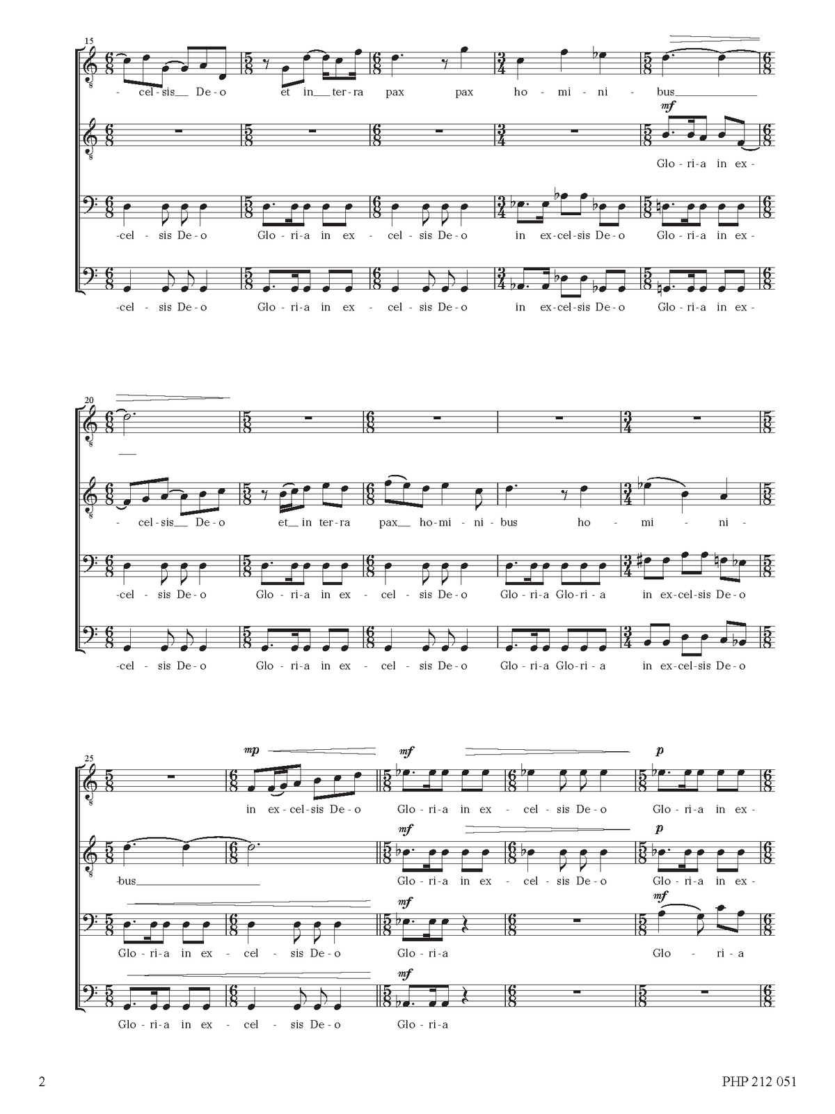 Ko Matsushita: Gloria (TTBB)