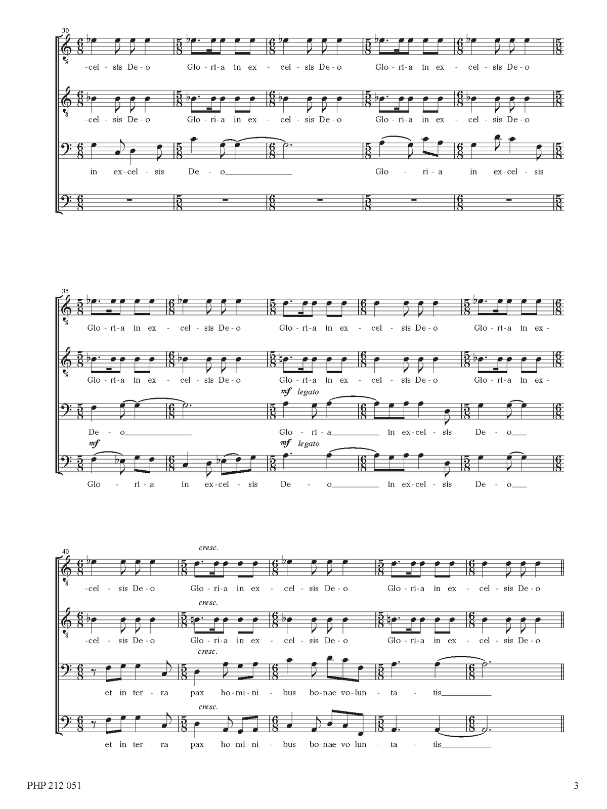 Ko Matsushita: Gloria (TTBB)