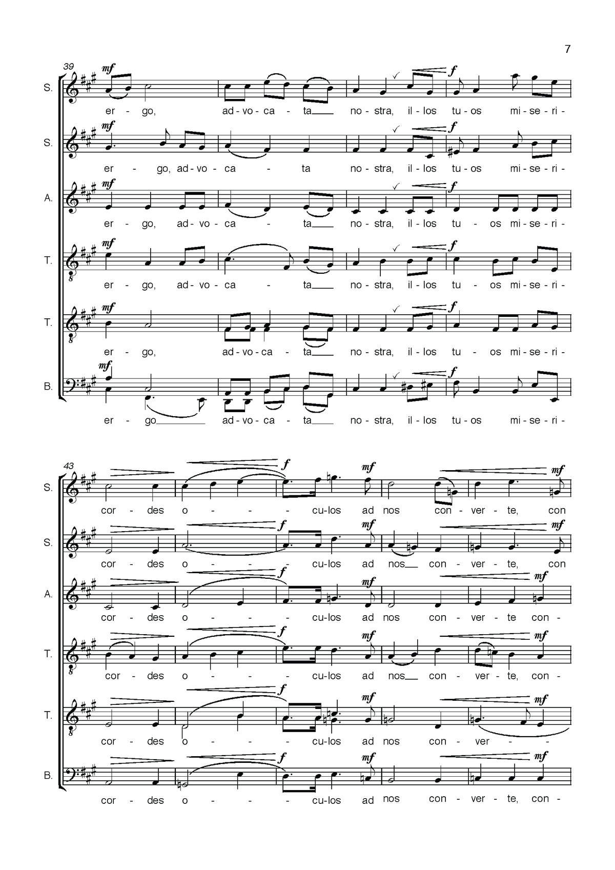 Ivo Antognini: Salve Regina (SSATTB)