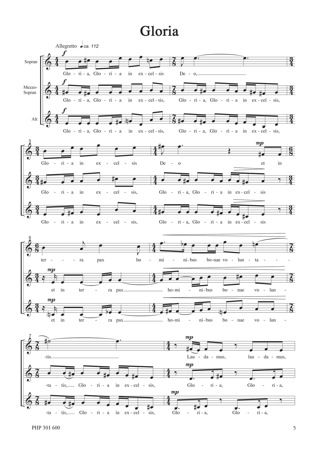 János Vajda – Missa in D (SSSAA)