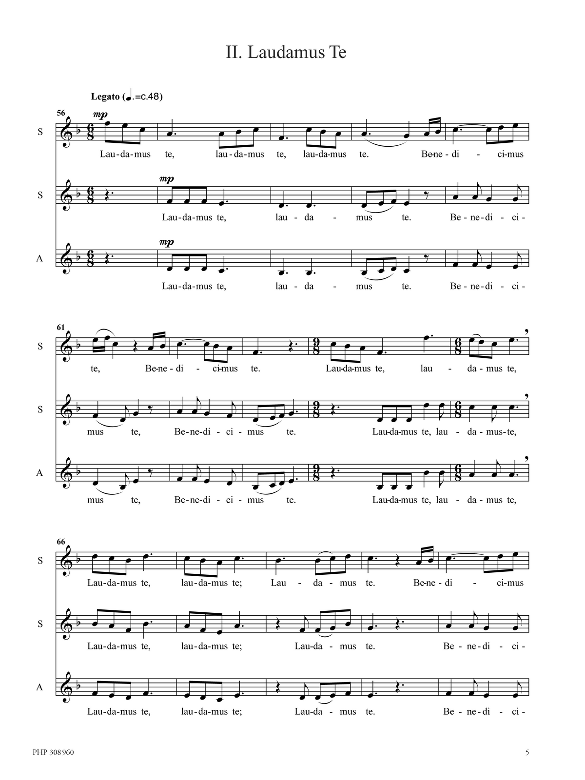 Nancy Telfer: Gloria (SSA)