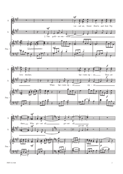 Ruth Watson Henderson: Giver of All (SSA, Klavier)