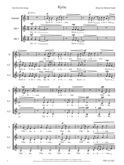 Battista Pradal: Kyrie (SAA)
