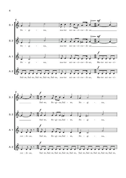 Ivo Antognini: Salve Regina Mater (SSAA)