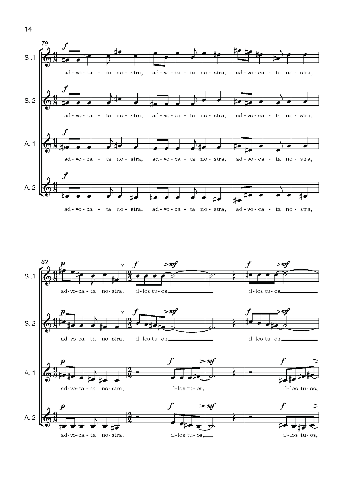 Ivo Antognini: Salve Regina Mater (SSAA)
