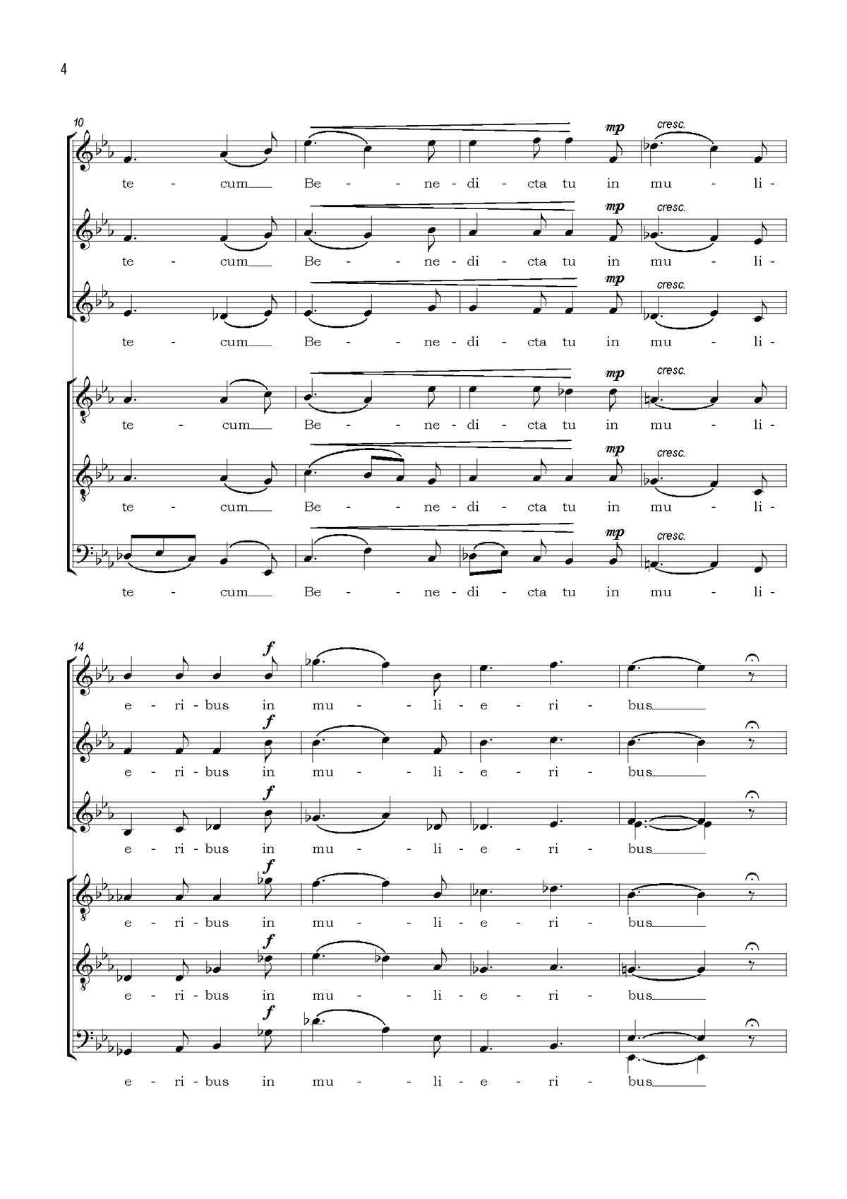 Ivo Antognini: Ave Maria (SSATTB)