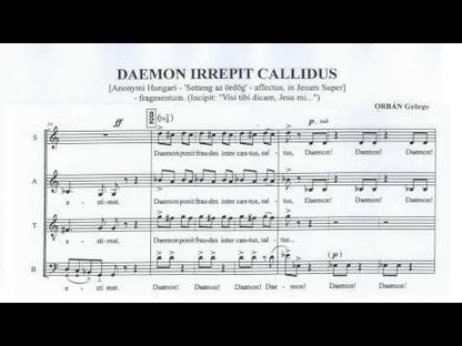 György Orbán: Daemon irrepit callidus (SATB)