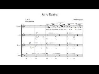 György Orbán: Salve Regina (SATB)